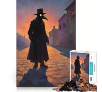 Puzzle da 1000 pezzi "Il dottore della peste in Sunset Alley" per adulti ideale per rafforzare la memoria alleviare lo stress e creare un'atmosfera piacevole Perfetto per un compleanno a sorpresa