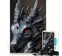 Puzzle da 1000 pezzi Il Drago d'Argento per adolescenti, stimola la memoria, rilassa e migliora la concentrazione Bordo preciso 38x52cm