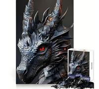 Puzzle da 1000 pezzi Il Drago d'Argento per adolescenti, stimola la memoria, rilassa e migliora la concentrazione Bordo preciso 38x52cm