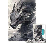 Puzzle da 1000 pezzi "Il Drago dell'Ovest" - Gioco rilassante sfida per l'intelligenza e la mente giocattolo avvincente regalo per donne e uomini gara di velocità manuale (dimensioni 38x52cm)