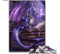 Puzzle da 1000 pezzi "Il drago nel libro" in cartone, 26x38cm, perfetto per adolescenti, per rafforzare i legami familiari, rompicapo e regalo fai da te per la casa