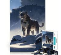 Puzzle da 1000 pezzi "Il Fantasma dell'Himalaya" per ragazzi, gioco di logica e divertimento rilassante con bordi lisci, idea regalo creativa 38x26cm