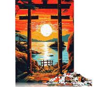 Puzzle da 1000 pezzi "Il fascino del cancello dell'alba", per adulti, difficoltà alta, giochi educativi, giocattolo, decorazione per la famiglia, 1000 pezzi (38x26 cm)