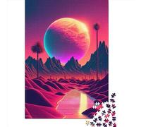 Puzzle da 1000 pezzi "Il futuro che non è mai esistito" per adulti, regalo di Halloween, puzzle in legno per adulti e adolescenti, puzzle educativo da 1000 pezzi (75x50 cm)