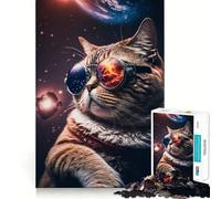 Puzzle da 1000 pezzi "Il Gatto Cosmico" di Mander per adulti, gioco di logica e intrattenimento, pezzo di alta qualità per il relax e il divertimento 38x52cm