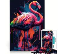 Puzzle da 1000 pezzi "Il grazioso fenicottero" per adolescenti, gioco di logica e abilità, antistress, taglio preciso, regalo perfetto 38x26cm