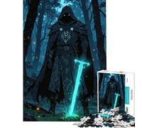Puzzle da 1000 pezzi "Il guardiano silenzioso dell'oscurità incantata" sfida per l'intelligenza giocattolo avvincente giochi per famiglie adatto alle coppie opera d'arte regalo (dimensioni 50x75cm)