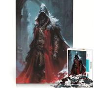 Puzzle da 1000 pezzi "Il guerriero oscuro degli assassini", gioco per famiglie, regalo di compleanno, con poster e foglio di curiosità abbinati 38x52cm