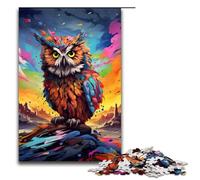 Puzzle da 1000 pezzi Il gufo nel cratere è circondato per adulti Puzzle in legno Giochi per famiglie 1000 pezzi
