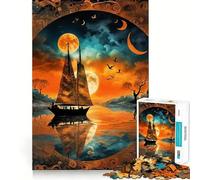 Puzzle da 1000 pezzi Il Lago per adolescenti migliora la memoria, rilassante e divertente, con bordi netti, 50x75cm