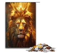 Puzzle da 1000 pezzi Il leone d'oro Puzzle per adulti Puzzle in legno Gioco per famiglie 1000 pezzi (75x50 cm)