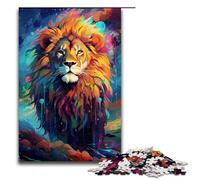 Puzzle da 1000 pezzi Il leone nel cratere è circondato Puzzle per adulti Gioco in legno per famiglie 1000 pezzi