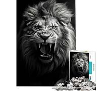 Puzzle da 1000 pezzi "Il Leone Nobile" - Difficile e stimolante - Decorazione per la casa - Gioco interattivo per maggiori di 14 anni (38x52cm)