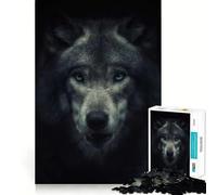 Puzzle da 1000 pezzi "Il Lupo Fantasma" per adolescenti, gioco per allenare la mente, rilassante, evasione artistica, regalo premuroso 38x26cm