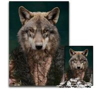 Puzzle da 1000 pezzi Il lupo medievale per adulti, Halloween, Pasqua, Capodanno, 50x75CM/19,68x29,52 pollici.