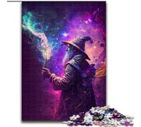 Puzzle da 1000 pezzi "Il mago dell'arte" in legno, livello principiante, ideale come regalo di compleanno e per le feste, 50x75cm, attività per adulti e famiglie, regalo fai da te per la casa