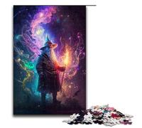 Puzzle da 1000 pezzi Il mago dell'arte per adulti puzzle in legno ottimo regalo per Natale 75x50 cm