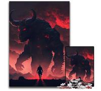 Puzzle da 1000 pezzi Il Minotauro in cartone per adulti, ideale per decorare la casa, regalo di Natale e Capodanno per adolescenti, 26X38CM/10,23x14,96 pollici