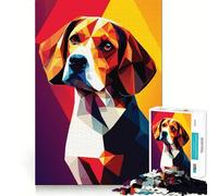 Puzzle da 1000 pezzi "Il mio cane Beagle" per adulti, ideale per migliorare la memoria e creare momenti di relax, con design e assemblaggio di alta qualità (50x75cm)