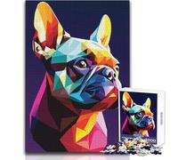 Puzzle da 1000 pezzi Il mio cane Bulldog francese Un modo rilassante per riempire il tempo libero Gioco di taglio preciso e costante Dimensioni giocattolo 38x26cm