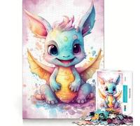 Puzzle da 1000 pezzi "Il mio piccolo drago amico" per ragazzi, ideale per migliorare la memoria, senza stress, con un design che favorisce l'assemblaggio e un regalo speciale (38x52cm)