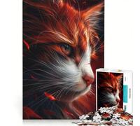 Puzzle da 1000 pezzi Il mio simpatico amico gatto, gioco per tutta la famiglia, rilassante e stimolante per la mente, compleanno e Natale 50x75cm