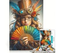 Puzzle da 1000 pezzi "Il Misterioso Splendore" gioco rompicapo decorazione per la casa con pezzi di forma casuale completamente ad incastro 38x26cm