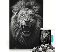 Puzzle da 1000 pezzi "Il Monarca Ruggente" gioco rompicapo decorazione per la casa con pezzi di forma casuale completamente ad incastro 38x26cm