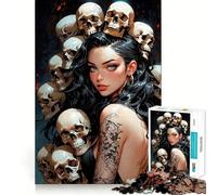 Puzzle da 1000 pezzi "Il Negromante" per adolescenti, gioco di logica e divertimento rilassante con bordi lisci, regalo creativo 38x52cm