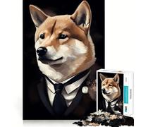 Puzzle da 1000 pezzi "Il Padrino Shiba" per adolescenti, gioco di logica, leggero e rilassante, taglio preciso, regalo classico 38x52cm