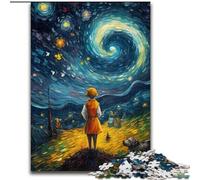 Puzzle da 1000 pezzi "Il piccolo principe del cielo notturno", gioco interattivo per famiglie, rompicapo, giocattolo educativo (dimensioni 26x38cm)