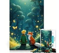 Puzzle da 1000 pezzi "Il Piccolo Principe Volpe" per ragazzi, gioco intelligente e rilassante, con schema di montaggio e lista dei desideri di Babbo Natale 38x26cm