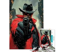 Puzzle da 1000 pezzi "Il pistolero dagli occhi rossi" per adulti gioco rompicapo ideale per le vacanze a casa per passare il tempo perfetto per compleanni e Natale (dimensioni 50x75cm)