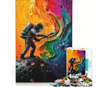 Puzzle da 1000 pezzi "Il Pittore del Cosmo" - Gioco rilassante - Interazione genitore-figlio - Regalo per amici e familiari 50x75cm