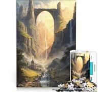 Puzzle da 1000 pezzi "Il Ponte degli Antichi", gioco rompicapo, regalo di compleanno, con pezzi ad incastro di forma casuale, 38x52cm