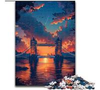 Puzzle da 1000 pezzi "Il ponte d'Inghilterra" in cartone, intrattenimento rilassante, regalo di Natale perfetto e decorazione per la casa, 1000 pezzi(26x38cm)