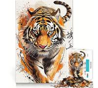 Puzzle da 1000 pezzi "Il potere del predatore" per adulti, gioco rilassante e stimolante per la mente, regalo di compleanno di alta qualità 38x26cm