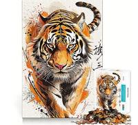 Puzzle da 1000 pezzi "Il potere del predatore" per ragazzi, gioco intelligente e rilassante, con schema di montaggio, lista dei desideri di Babbo Natale 38x52cm