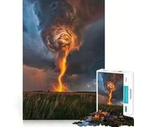Puzzle da 1000 pezzi "Il potere della tempesta" per adulti, gioco rilassante e stimolante per la mente, taglio di alta qualità, regalo di compleanno 38x26cm