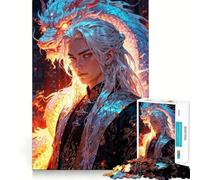 Puzzle da 1000 pezzi "Il Principe Drago" per ragazzi stimola la memoria, rilassante e divertente, con bordi precisi Un regalo perfetto 38x26cm