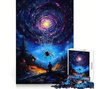 Puzzle da 1000 pezzi Il Ragno e la Galassia per ragazzi, gioco di logica, passatempo rilassante, taglio preciso, 50x75cm