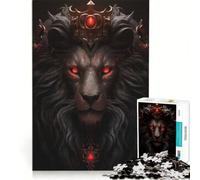 Puzzle da 1000 pezzi "Il Re Leone arrabbiato", gioco educativo, attività divertenti da fare a casa, regalo di compleanno, regalo di viaggio 38x52cm