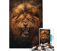 Puzzle da 1000 pezzi Il Re Leone - Puzzle di qualità superiore - Gioco rilassante - Assemblaggio compleanno e Natale (Dimensioni 38x52cm)
