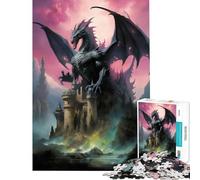 Puzzle da 1000 pezzi "Il Regno del Drago" - Giochi divertenti e coinvolgenti per coltivare la pazienza - Regalo di Babbo Natale segreto - Educativo e formativo (Dimensioni 75x50cm)