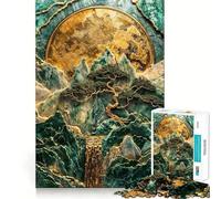 Puzzle da 1000 pezzi "Il Regno del Monarca di Montagna" per adolescenti, stimola la memoria, riduce lo stress e crea un'immagine da parete con bordi netti (50x75cm)