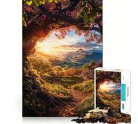 Puzzle da 1000 pezzi "Il richiamo del castello" per adolescenti, gioco cognitivo, svago rilassante, assemblaggio di motivi, opera d'arte 38x26cm
