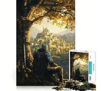 Puzzle da 1000 pezzi "Il Riposo del Guerriero" per adolescenti, gioco di puzzle che stimola la mente, passatempo rilassante, taglio preciso, regalo delizioso 50x75cm