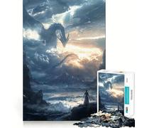 Puzzle da 1000 pezzi "Il risveglio dei draghi mitologici" per adulti e ragazzi, gioco di logica, divertimento rilassante, bordi netti, regalo memorabile (38x26cm)