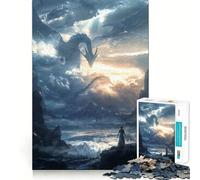 Puzzle da 1000 pezzi "Il risveglio dei draghi mitologici" per adulti, gioco di logica, rilassante e divertente, con tagli perfetti, regalo elegante (50x75cm)