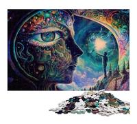 Puzzle da 1000 pezzi Il risveglio del terzo occhio puzzle in legno per adulti per gli amanti dell'estate (dimensioni 75x50 cm)